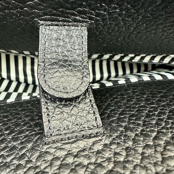 Kate Spade Southport Avenue Lydia Satchel Bag Black Pebbled Leather Top Handle - Picture 12 of 16